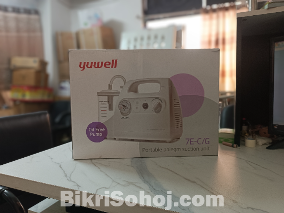 Yuwell 7E-C Portable Phlegm Suction Machine | Oil-Free Pump